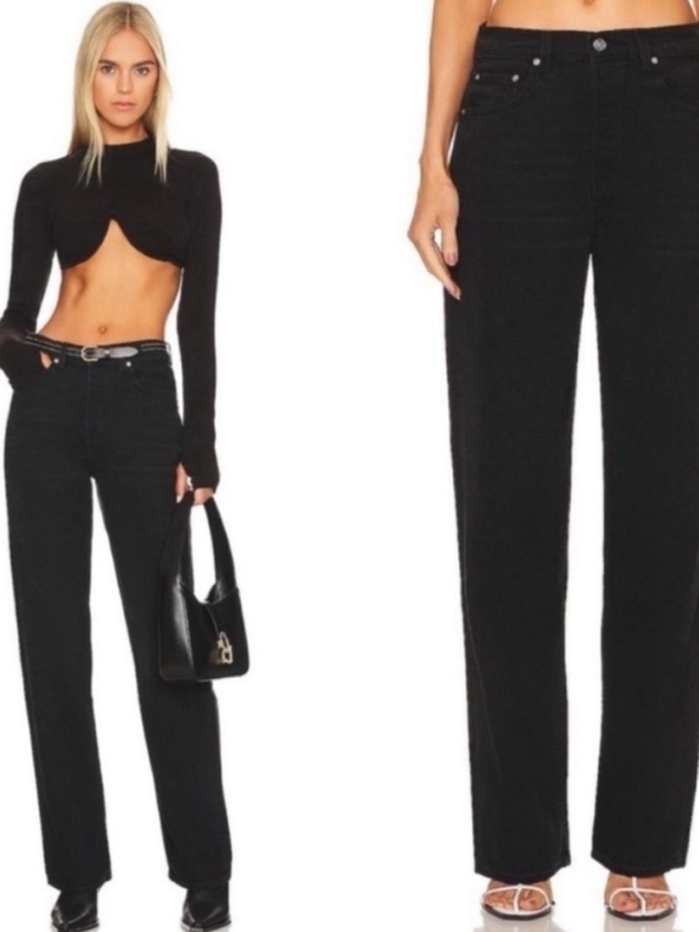 GRLFRND Bella Low Rise boyfriend in The Mission Black Sz 29